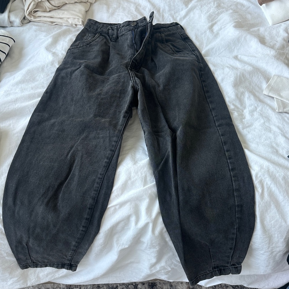 Zara Charcoal Gray Jeans